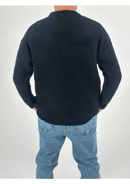 Yıldız Desenli Erkek Peluş Sweat fırsatları