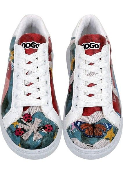 Kadın Vegan Deri Beyaz Sneakers - Paper Animals Tasarım fiyatları