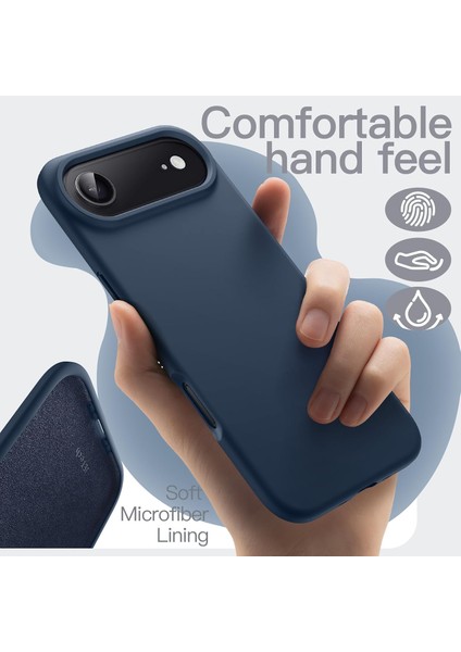 iPhone 17 Air Kılıf Lansman Kamera Çıkıntılı Içi Kadife Yumuşak Renkli Silikon Mat Hisli Süet Kapak fırsatları