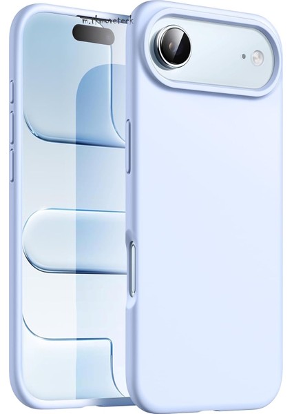 iPhone 17 Air Kılıf Lansman Kamera Çıkıntılı Içi Kadife Yumuşak Renkli Silikon Mat Hisli Süet Kapak