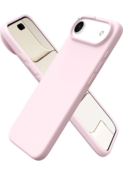 iPhone 17 Air Kılıf Lansman Kamera Çıkıntılı Içi Kadife Yumuşak Renkli Silikon Mat Hisli Süet Kapak