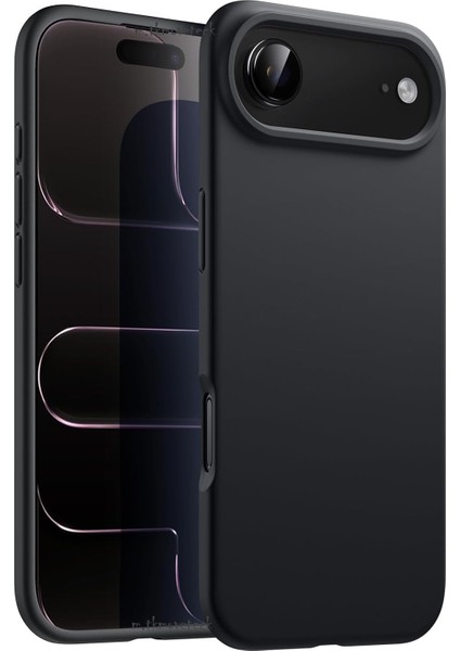 iPhone 17 Air Kılıf Lansman Kamera Çıkıntılı Içi Kadife Yumuşak Renkli Silikon Mat Hisli Süet Kapak