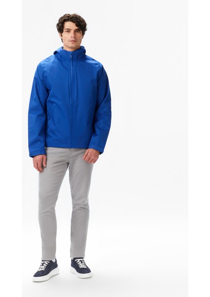 Erkek Mavi Regular Fit Yağmurluk J57044T.4MZ modelleri