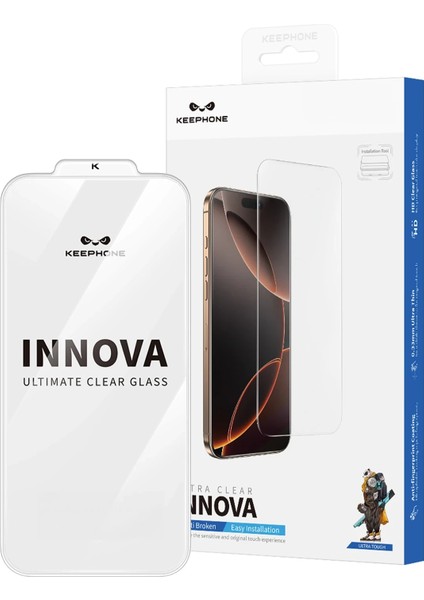 Apple iPhone 17 Pro Uyumlu Innova Ultra Hd Cam Ekran Koruyucu - Şeffaf