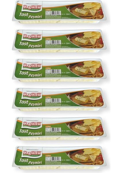 Dilimli Tost Peyniri 1 kg x 6 Adet