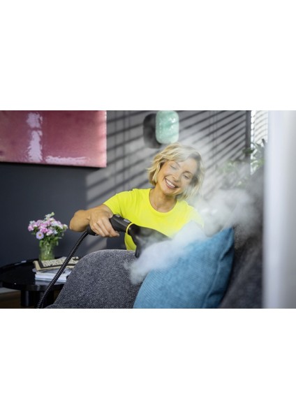 Neşeli ve Parlak Saçlar Için Kolay Kullanımlı Buhar Düzleştirici, Şık Siyah Tasarım modelleri