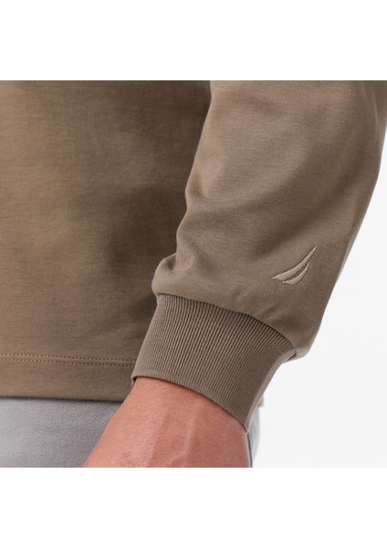 Erkek Kahverengi Classic Fit Uzun Kollu Polo Yaka T-Shirt K57024T.3BB indirimleri