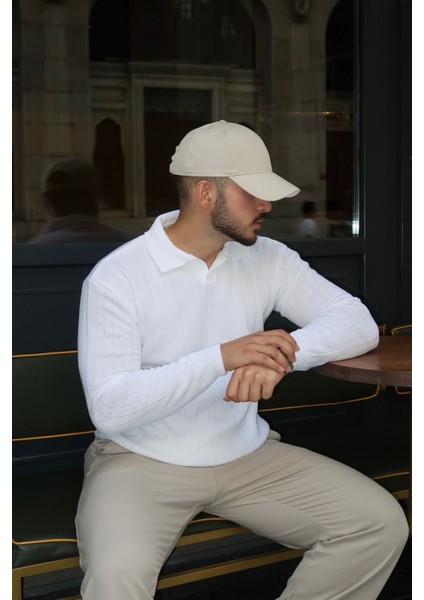 Kimi Fitilli Erkek Triko Polo Yaka Regular Kalıp Uzun Kollu Tişört modelleri