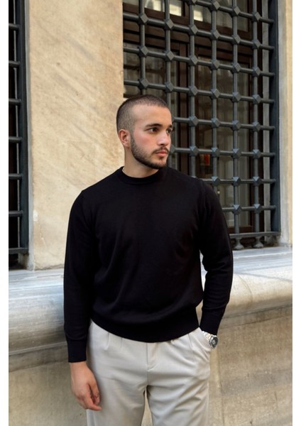 Acton Erkek %100 Organik Pamuk Bisiklet Yaka Triko Kazak modelleri