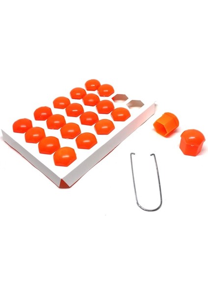 Düz Bijon Kapağı Sökme Aparatlı 20 Li Set 17 Mm-19 mm Turuncu
