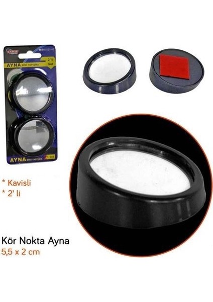 Carub Yuvarlak Kör Nokta Görüş Aynası Siyah 2 Li Takım 5 cm fiyatları