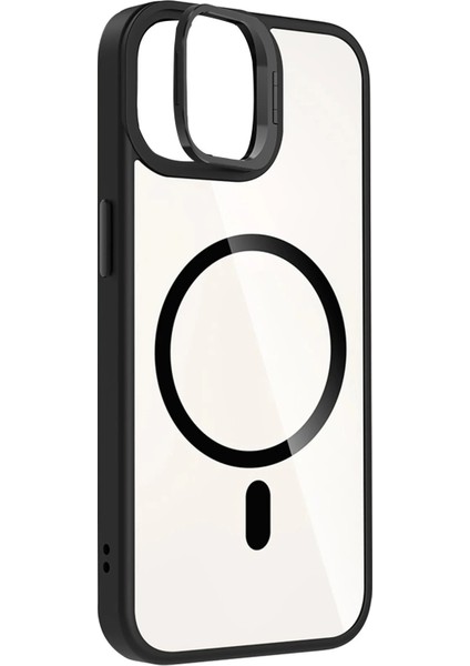 Bfs Apple iPhone 11 Remim Lensli Magsafe Standlı Kapak - Siyah modelleri