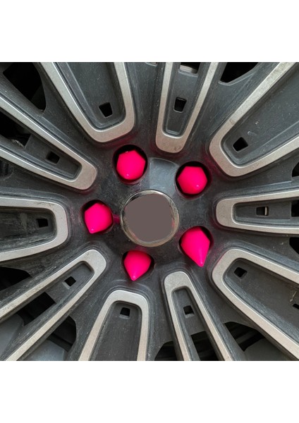 Sivri Mermi Bijon Kapağı Sökme Aparatlı 20 Li Set 17 Mm-19 mm Pembe modelleri