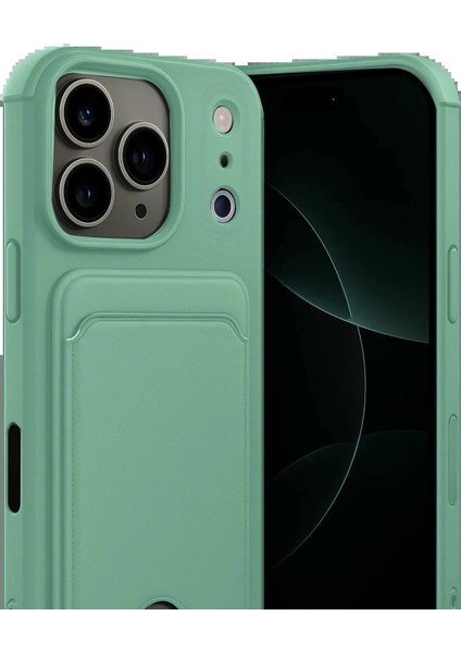 Bfs Apple iPhone 17 Pro Max Kelvin Kartvizitli Silikon - Açık Yeşil fiyatları