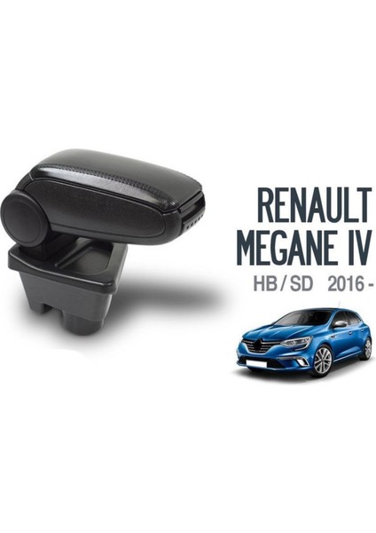Megane 4 2016 Sonrası Araca Özel Kol Dayama Kolçak Siyah Orijinal Vidasız Niken