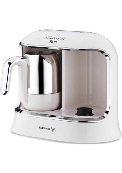 A861-08 Kahvekolik Twin Kahve Makinesi Vanilya Krom modelleri