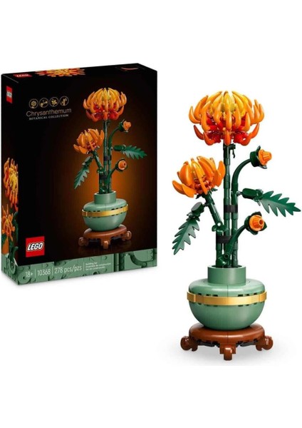 Bfs 10368 LEGO Icons - Krizantem - Chrysanthemum 278 Parça +18 Yaş