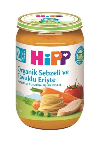 Bfs p Organik Sebzeli Tavuklu Erişte 220 gr