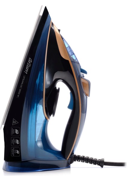 Mavi Buharlı Ütü, Seramik Taban, 3000W, Hızlı ve Etkili Ütüleme indirimleri