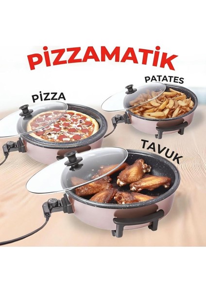 Gri Elektrikli Tencere, 40 Cm, 5 Kademe Isı Ayar, Pratik ve Şık Kullanım fiyatları