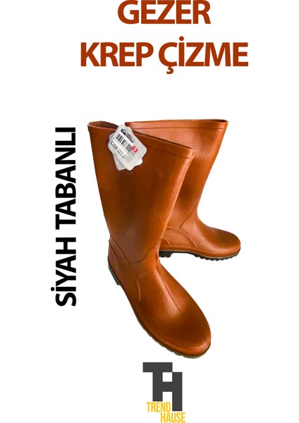 Gezer Krep Uzun Çizme Siyah Tabanlı fırsatları