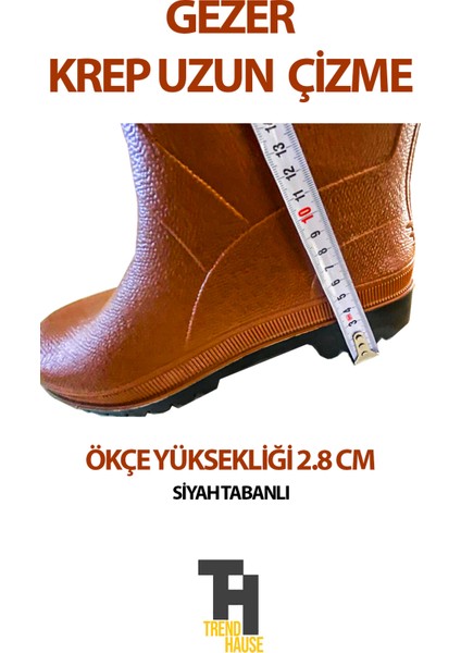 Gezer Krep Uzun Çizme Siyah Tabanlı indirimleri