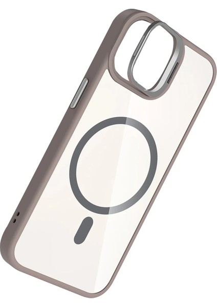 Bfs Apple iPhone 11 Remim Lensli Magsafe Standlı Kapak - Titan Gri fırsatları
