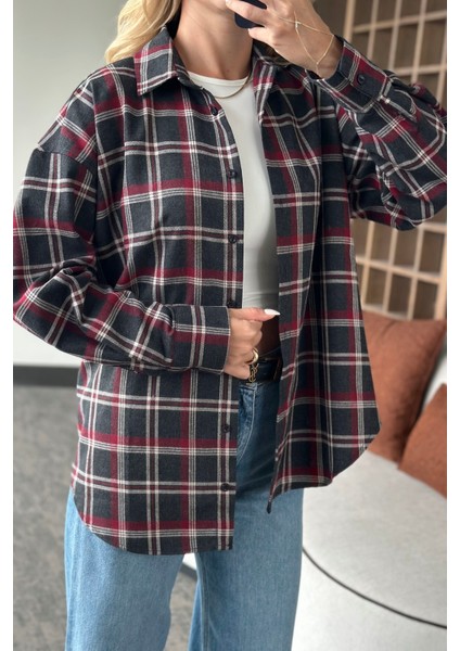 Bordo Ekoseli Gömlek - 2226 fiyatları