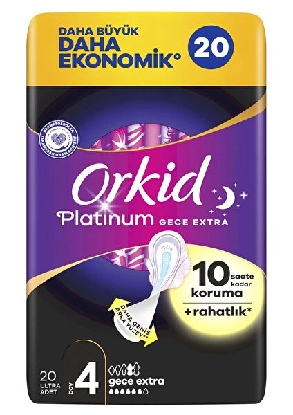 Bfs Orkid Ultra Platinum Gece Extra Ped 20'li fiyatları
