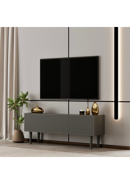 Capella Tv Ünitesi Mdf 120 cm Ayaklı Kapaklı Raflı fiyatları