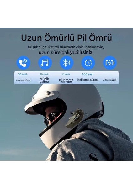 X2 Motosiklet Intercom Kulaklık – Suya Dayanıklı, Gürültü Önleyici, Tüm Kasklarla Uyumlu Bluetooth Kulaklık fiyatları
