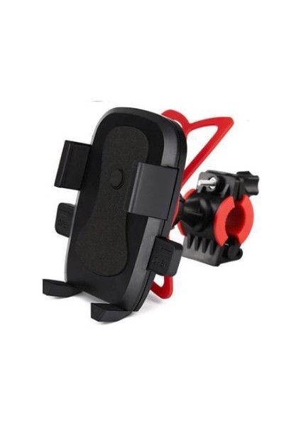 Bfs Lastik Destekli Standlı Bisiklet Telefon Tutucu