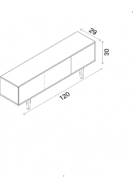 Capella Tv Ünitesi Mdf 120 cm Ayaklı Kapaklı Raflı fırsatları