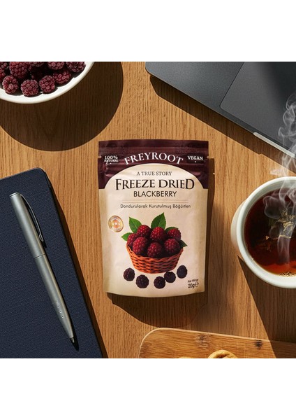 Freyroot Dondurularak Kurutulmuş Böğürtlen – Freeze Dried Sağlıklı Çıtır Böğürtlen – Katkısız Meyve Kurusu indirimleri