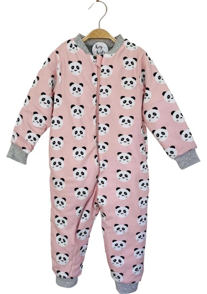 Pembe Panda Pamuklu Bacaklı Uyku Tulumu