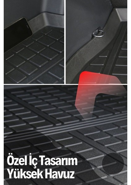 Citroen C3 Aircross 2016 Sonrası Alt Kısım Hareketli Uyumlu Koltuk 4d Kutulu Paspas ve 3D fırsatları