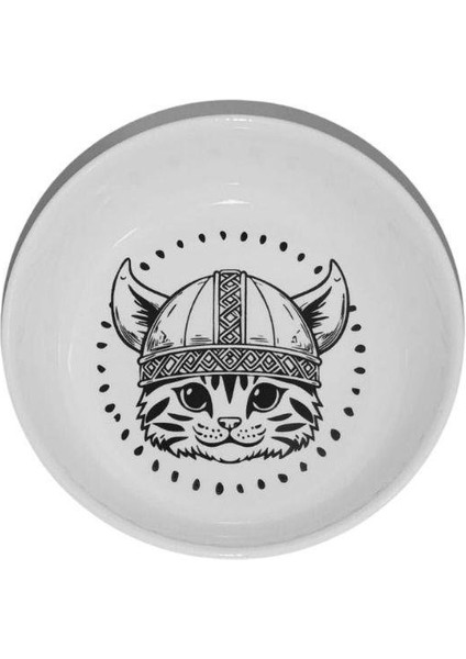 Raccoon ECO014 Viking Cat Seramik Mama ve Su Kabı 250ML