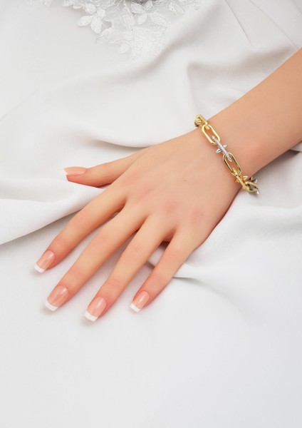 Çivili 14 Ayar Altın Tiffany Zincir Set modelleri