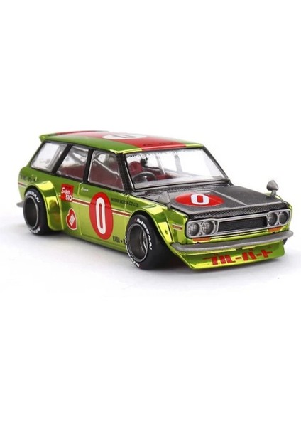 Bfs Mini Gt 1/64 Kaidohouse Datsun Kaıdo 510 Wagon Og Flo Yellow