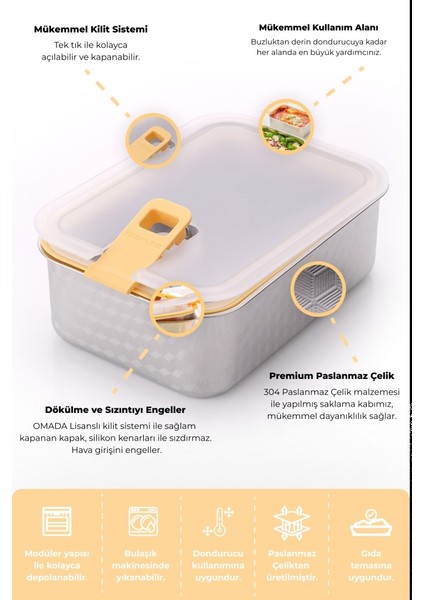 Perfect Seal Paslanmaz Çelik Saklama Kabı 4'lü Set fırsatları