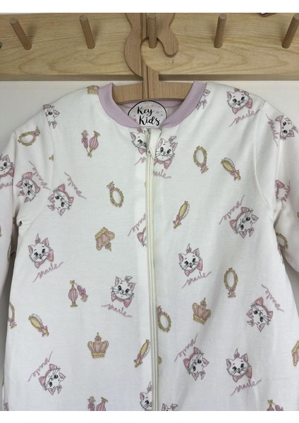 Marle Beyaz Kedi Pamuklu Bacaklı 2.5 Tog Çocuk Uyku Tulumu fırsatları