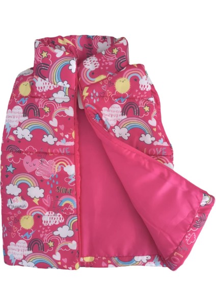 Laura Baby Renkli Sevimli Desen Kız Bebek/çocuk Şişme Yelek