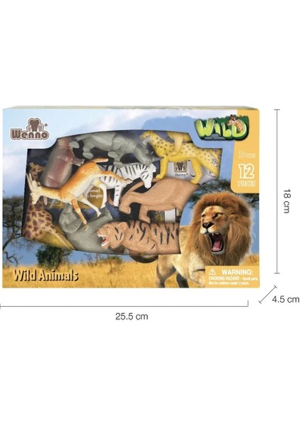 Bfs 5901-5903-5904 Kutulu 12 Parça Hayvan Seti