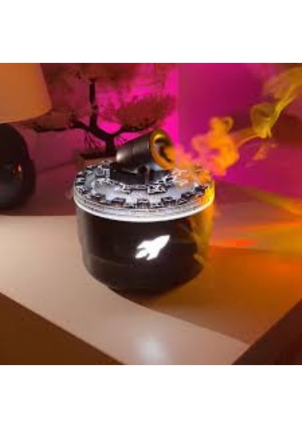 Volkan Efektli Havan Tasarımlı Buhar Nemlendirici – 3 Renk Seçenekli, Zaman Ayarlı, Dekoratif ve Sessiz Hava Nemlendirme fiyatları