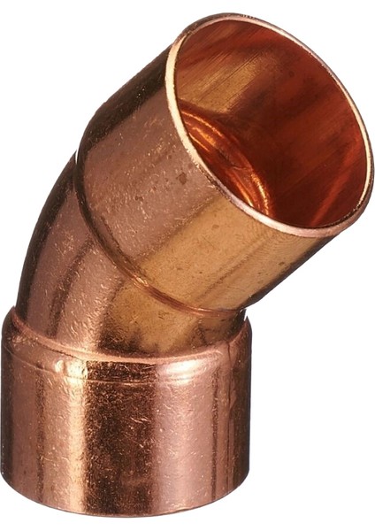 Bakır Dirsek 76 mm 45º
