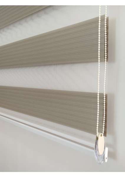 Geniş Pileli Kumbeji Zebra Perde - Ev Ofis Perdesi