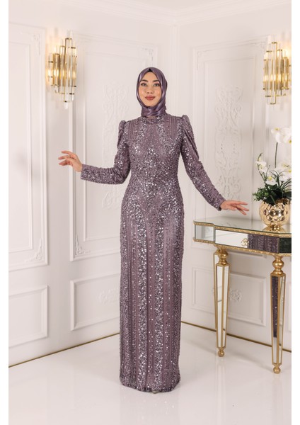 Taşlı Zarif Abiye 01