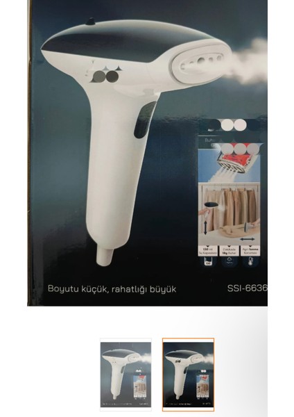 Buharlı Kırışık Giderici Ütü SSI-6636, Beyaz, Güçlü ve Kullanışlı