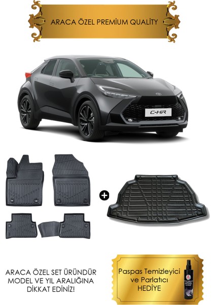 Chr 2025 ve Sonrası Uyumlu 4d Havuzlu Paspas ve Bagaj Havuzu Set (Hediyeli)