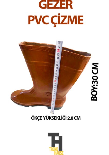 Gezer Pvc Kısa Çizme Siyahtabanlı modelleri